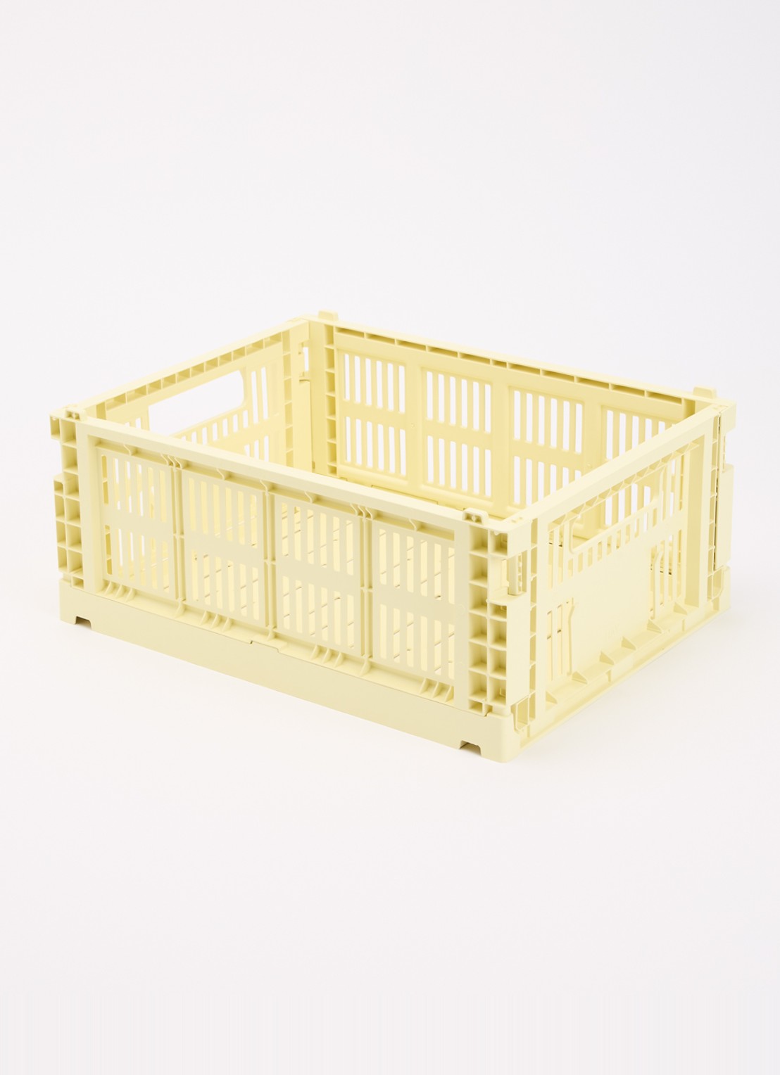 Hay Colour Crate M vouwkrat - voorkant 2 lichtgeel