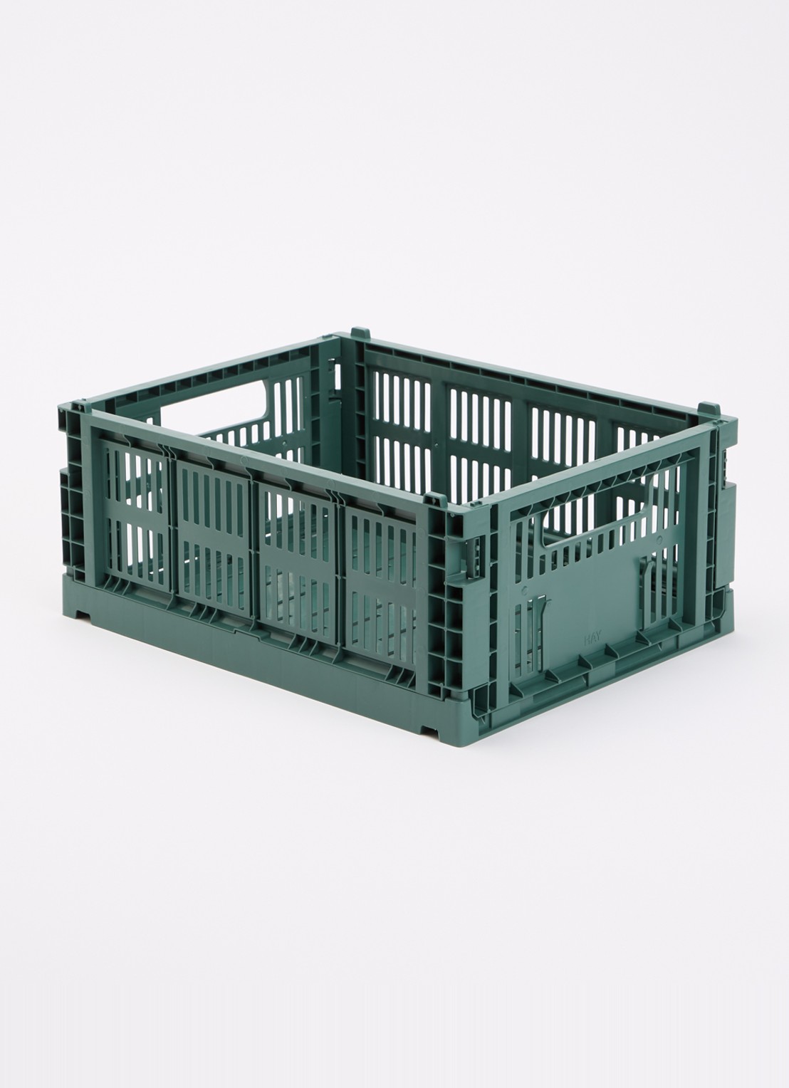 Hay Colour Crate M vouwkrat - voorkant 2 donkergroen
