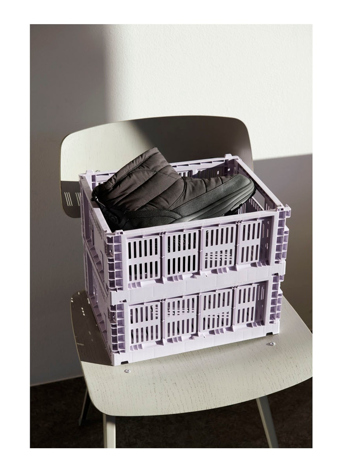 Hay Colour Crate M vouwkrat - voorkant 2 lavendel