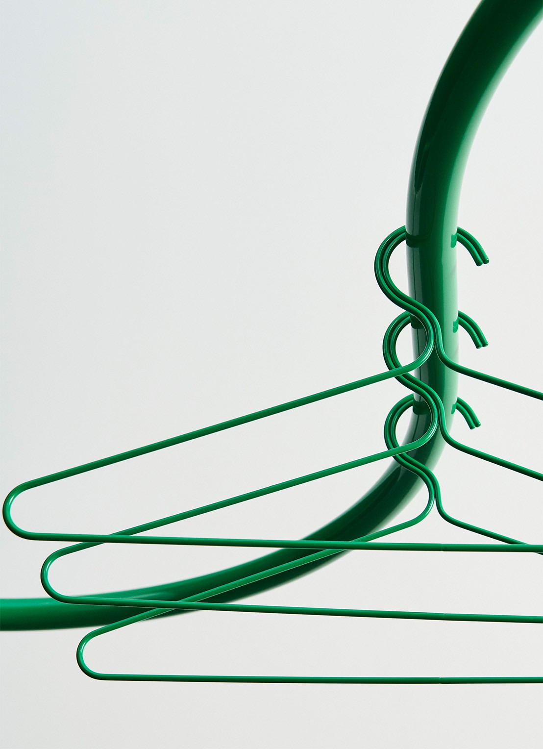 Hay Colour Rack S-vorm kledingrek - voorkant 3 groen