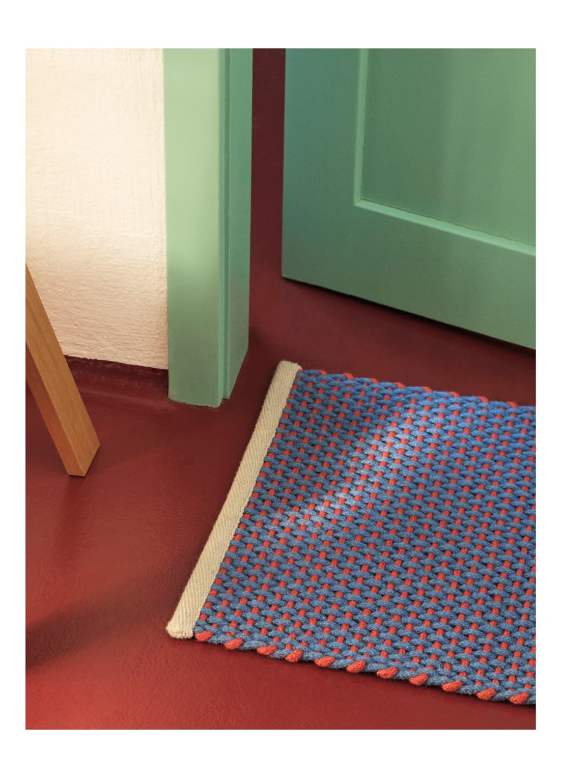 Hay Deurmat 50 x 70 cm - voorkant 2 royalblauw