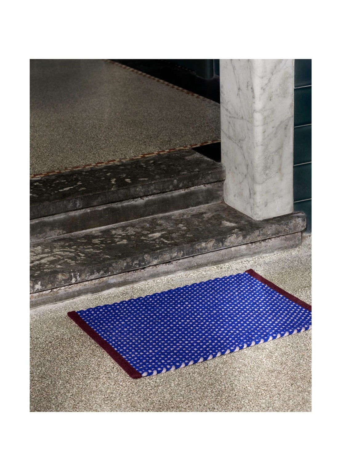 Hay Deurmat 50 x 70 cm - voorkant 2 royalblauw