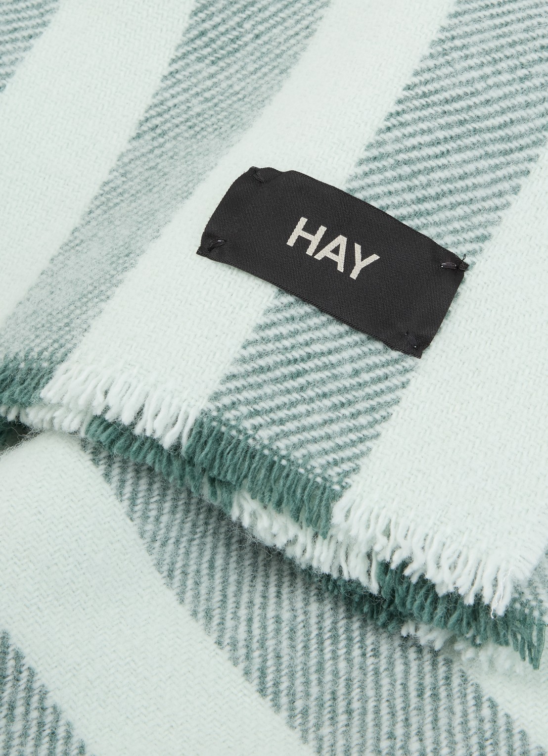Hay Duo plaid van wol 180 x 130 cm - detail 3 mint