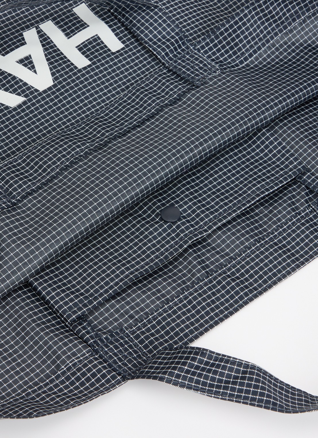 Hay Grid Crossover M crossbodytas met ruitdessin - detail donkerblauw