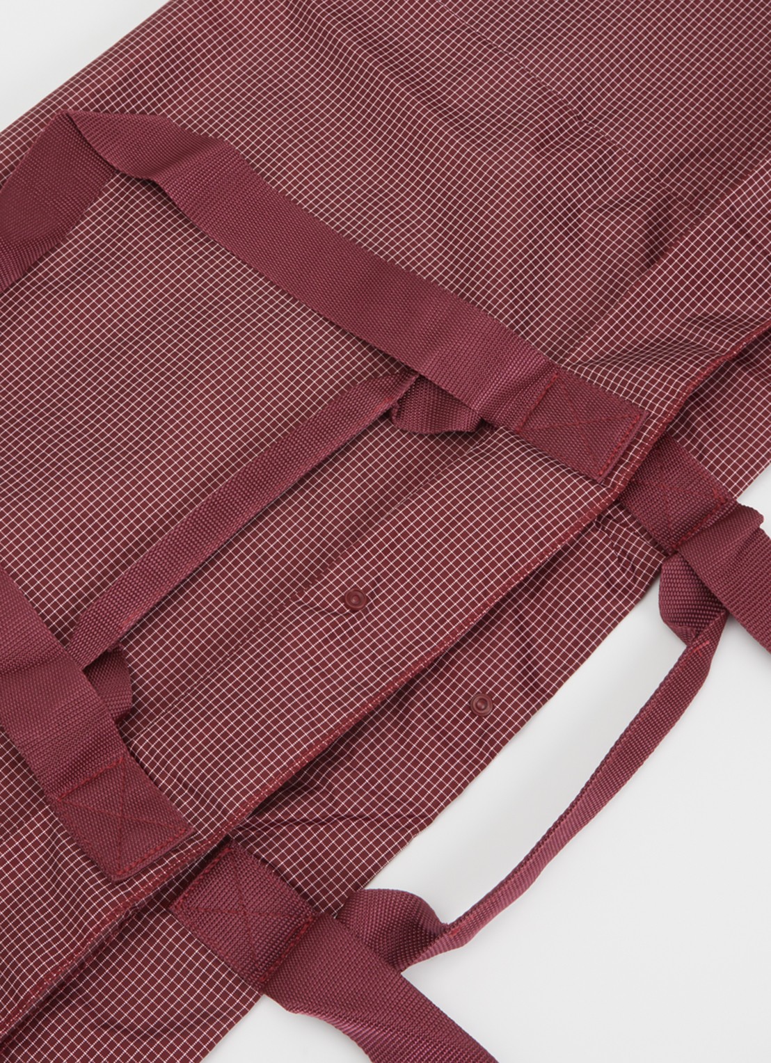 Hay Grid L shopper met ruitdessin en water afstotende coating - detail 3 bruin