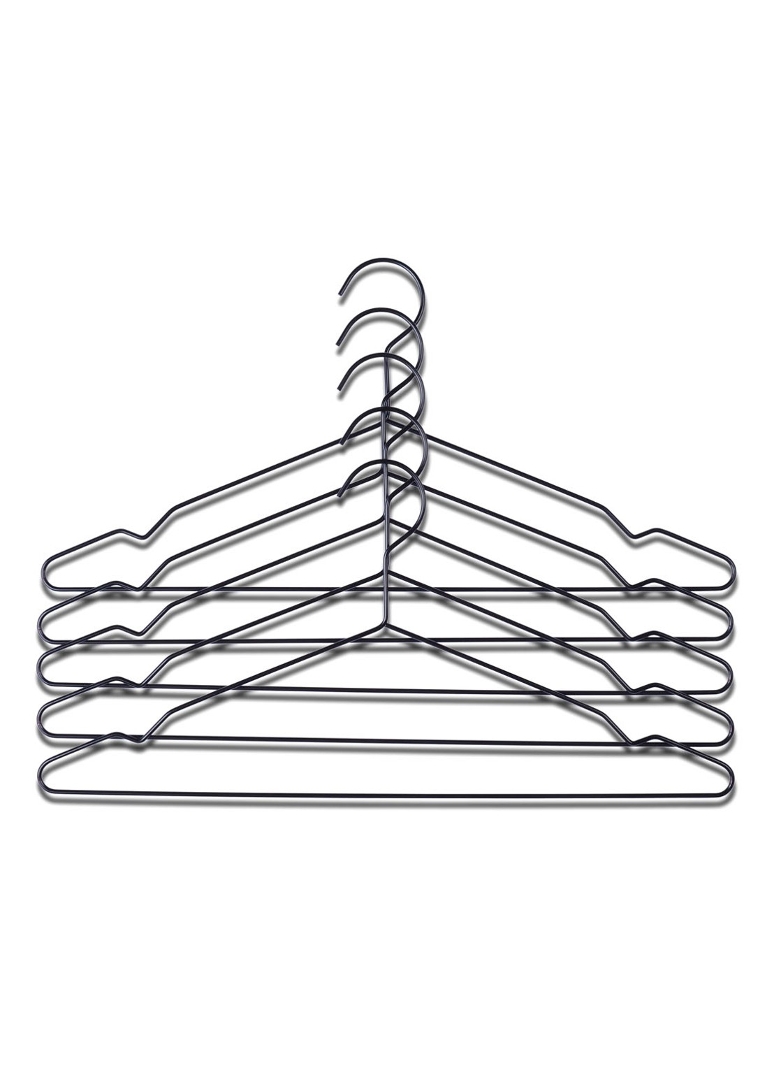 Hay Hang Kledinghangers set van 5 - voorkant 2 zwart
