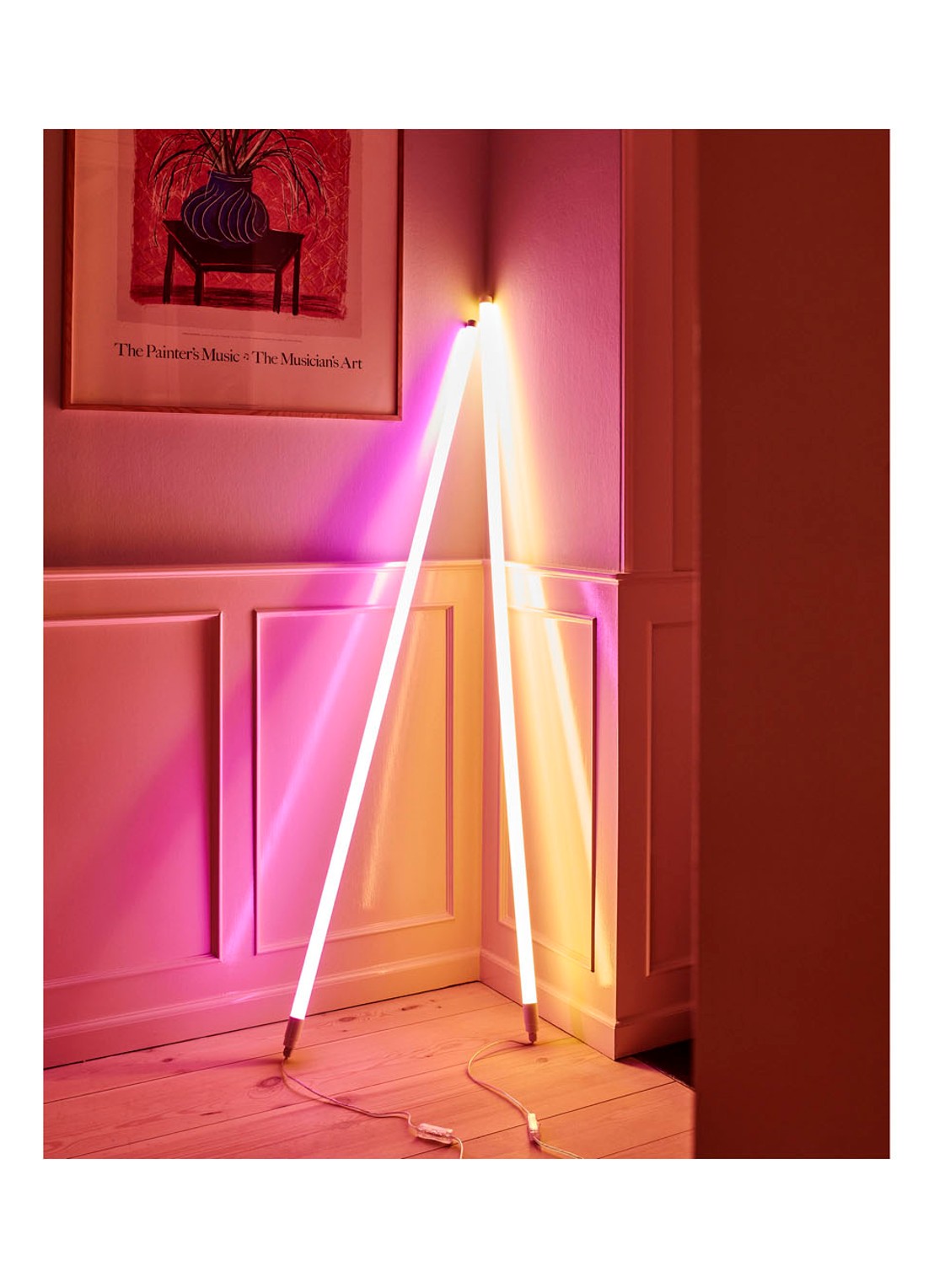 Hay Hay Neon Tube LED lamp 150 cm - voorkant 2 roze