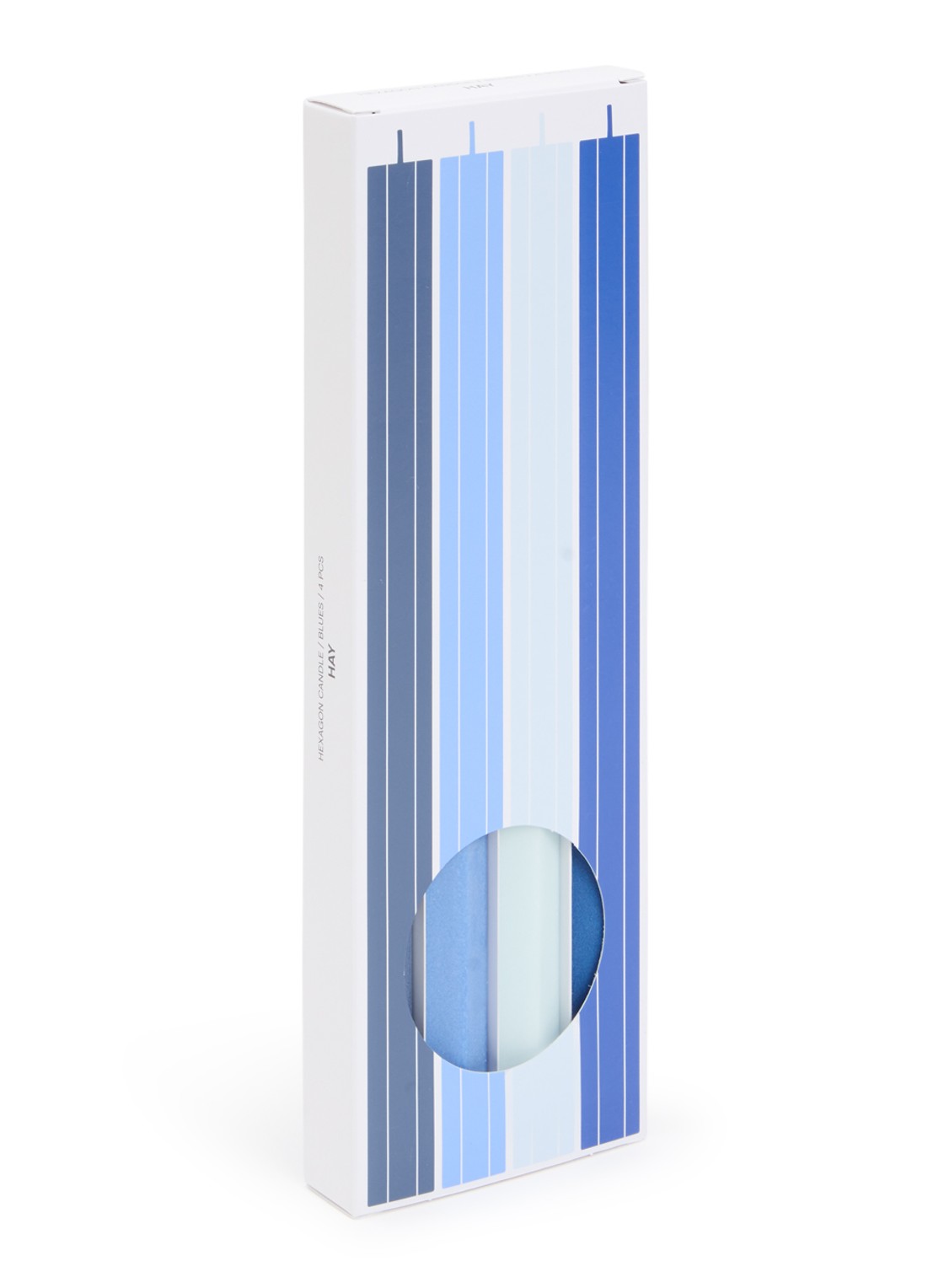 Hay Hexagon kaars set van 4 - voorkant blauw