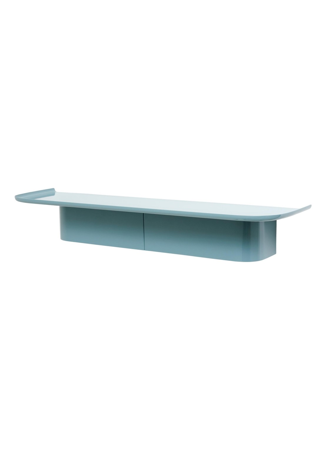 Hay Korpus Shelf wandplank 7 haken  - voorkant blauw