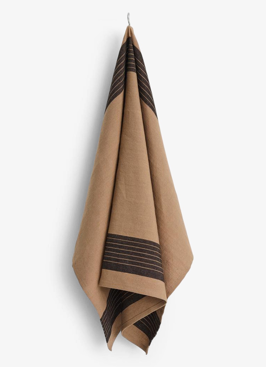 Hay Linear theedoek 52 x 80 cm - voorkant bruin