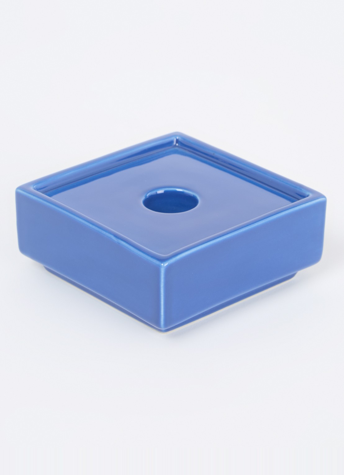 Hay Mattone kandelaar 4 cm - voorkant 2 blauw