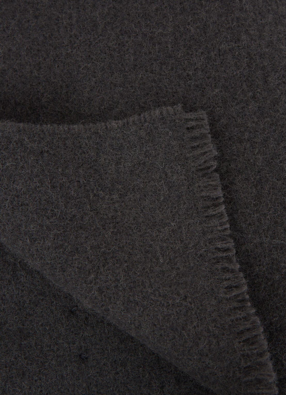 Hay Mono plaid van wol 130 x 180 cm - detail antraciet