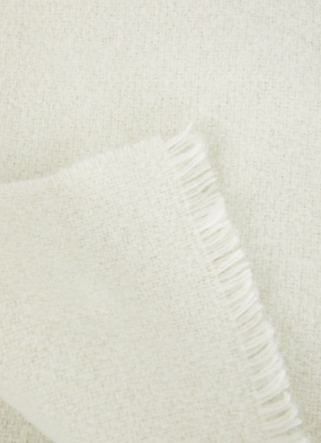 Hay Mono plaid van wol 130 x 180 cm - detail creme
