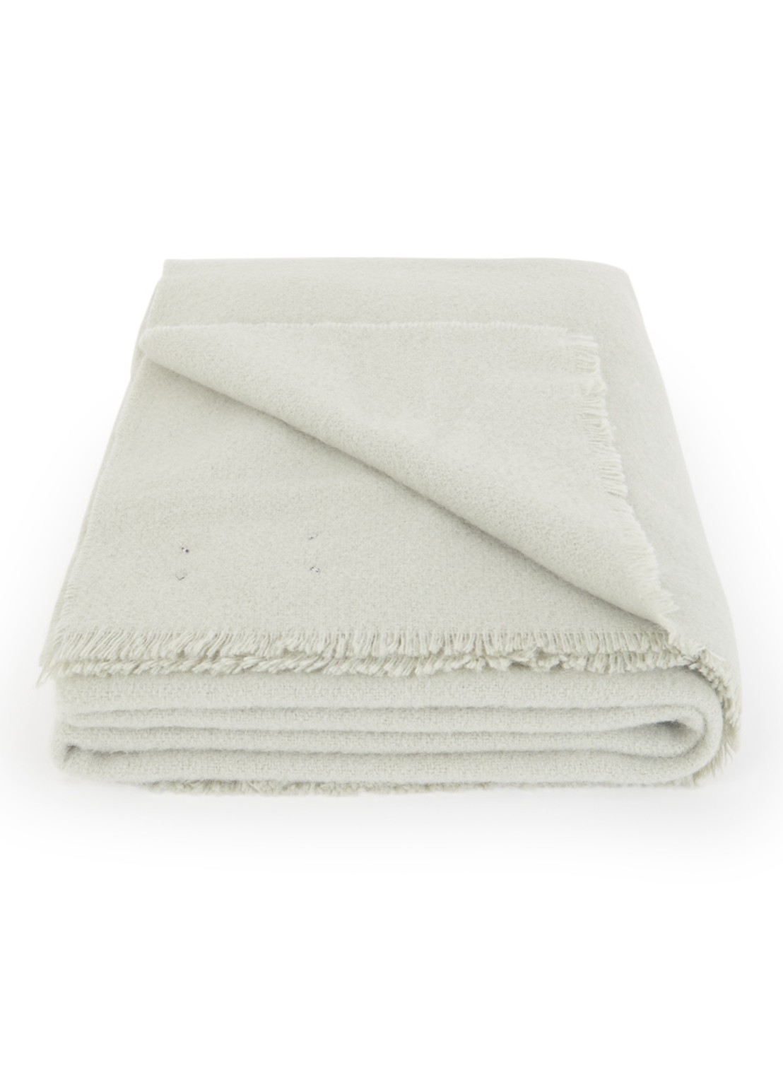 Hay Mono plaid van wol 130 x 180 cm - voorkant lindegroen