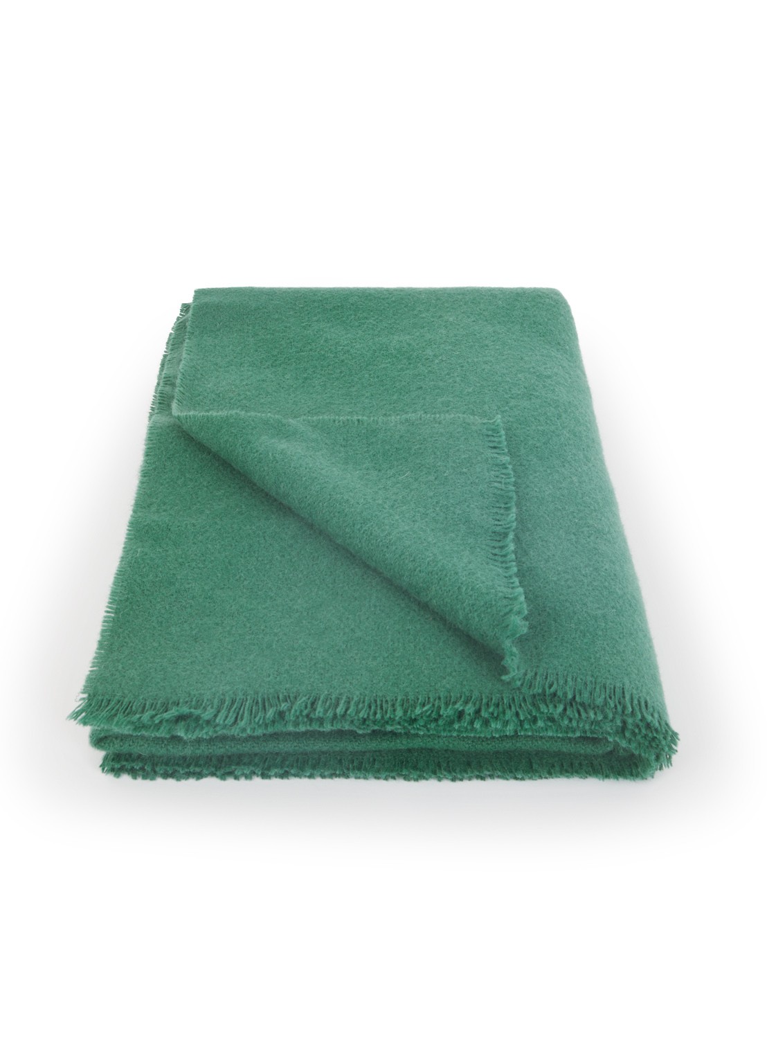 Hay Mono plaid van wol 130 x 180 cm - voorkant groen