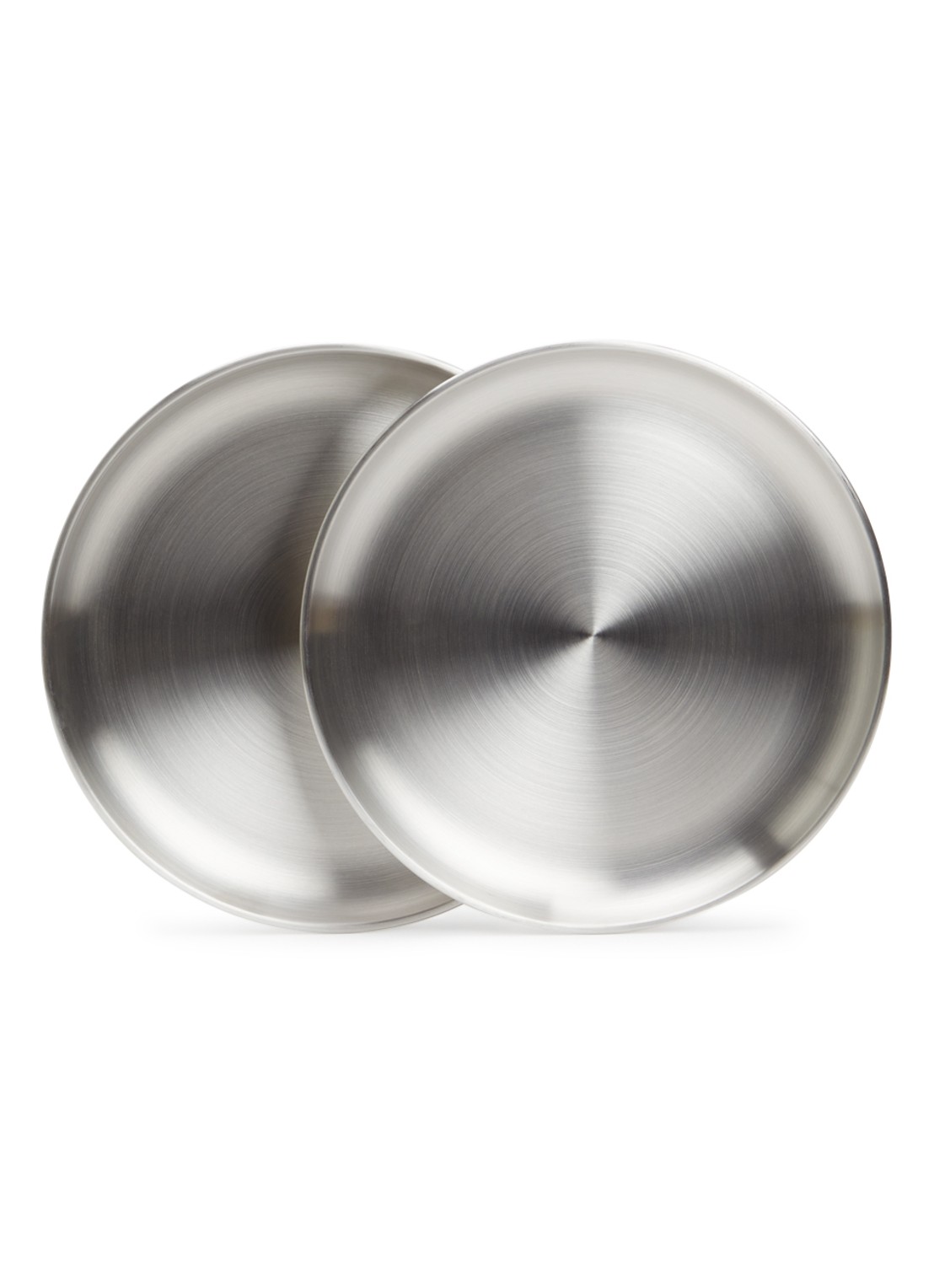 Hay Outdoor Market L bord van staal set van 2 - voorkant 3 zilver