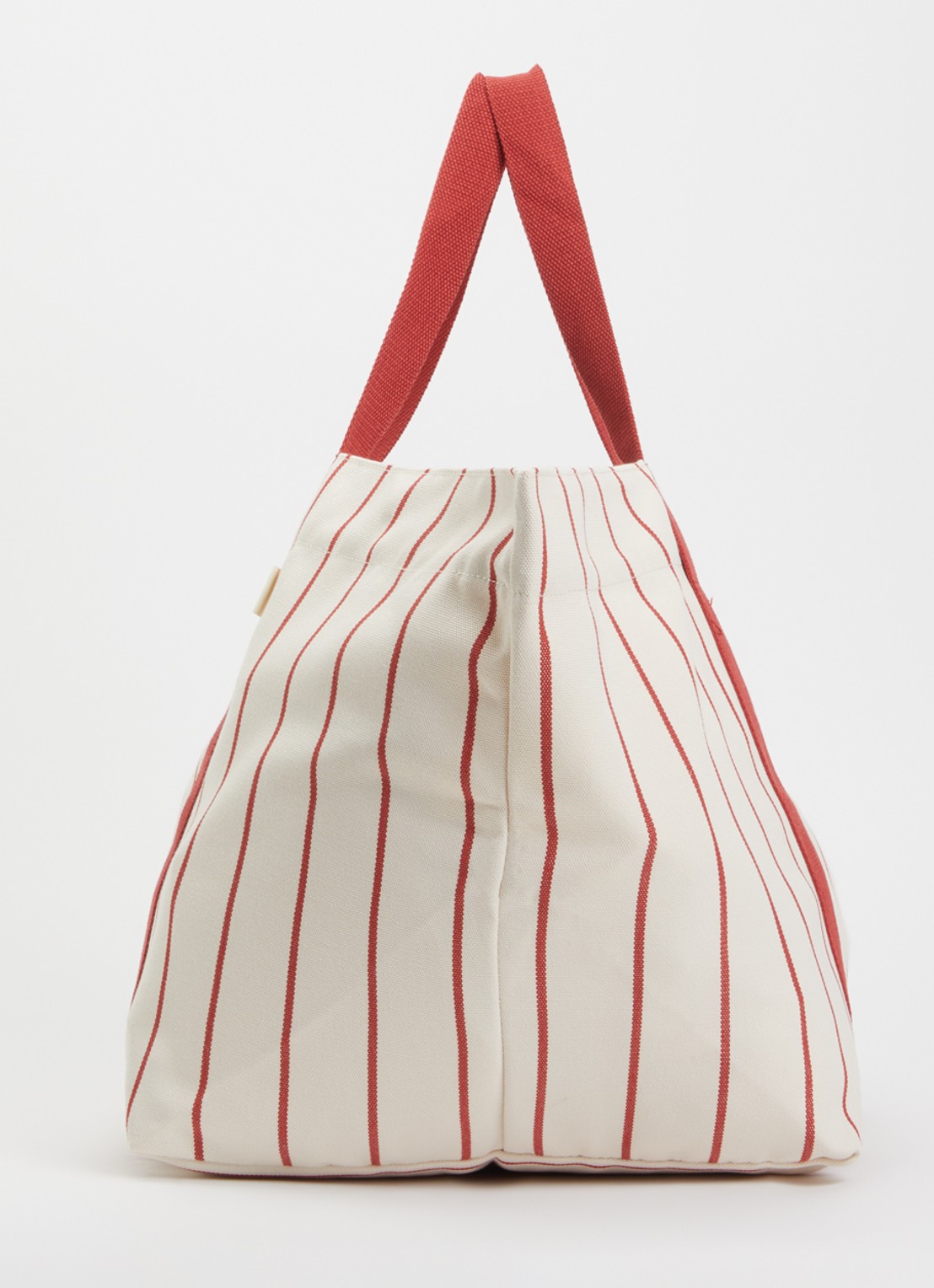 Hay Outdoor Market Picnic shopper van canvas met streepprint - detail 2 beige