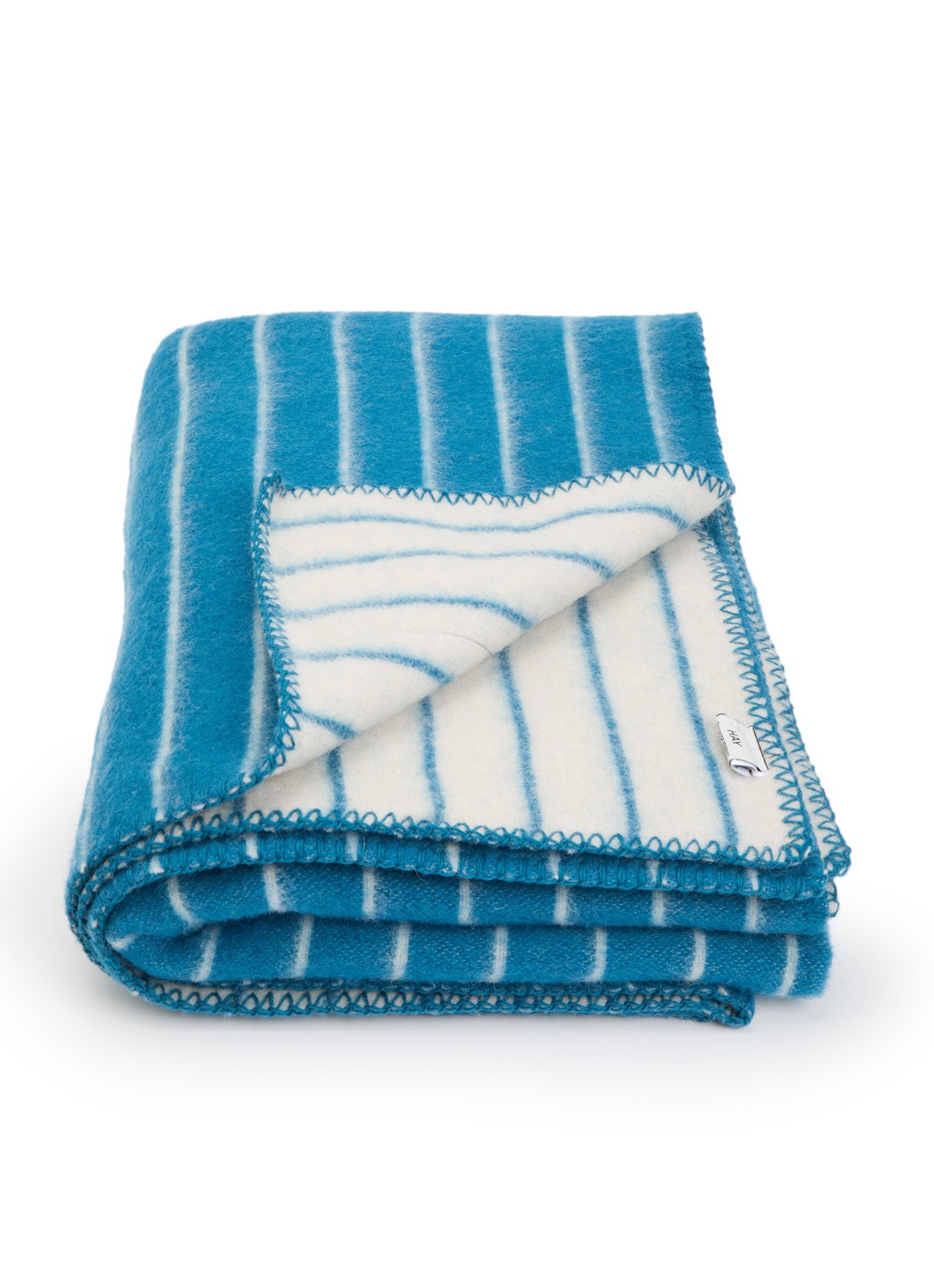 Hay Outdoor Market plaid van wol  - voorkant blauw