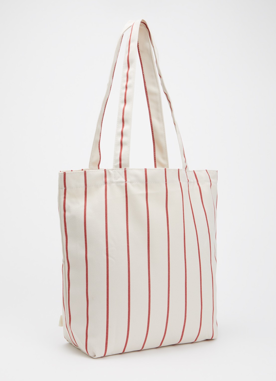 Hay Outdoor Market shopper met streepprint - achterkant beige