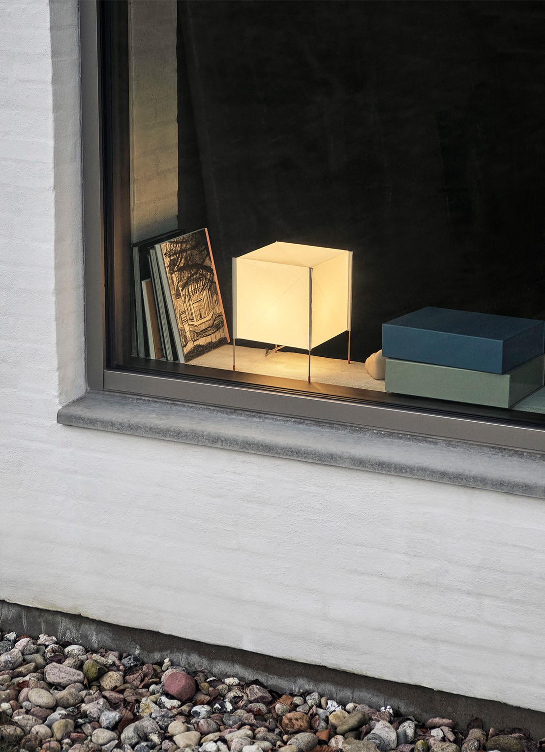 Hay Paper Cube vloerlamp 36 x 36 cm - detail 2 wit