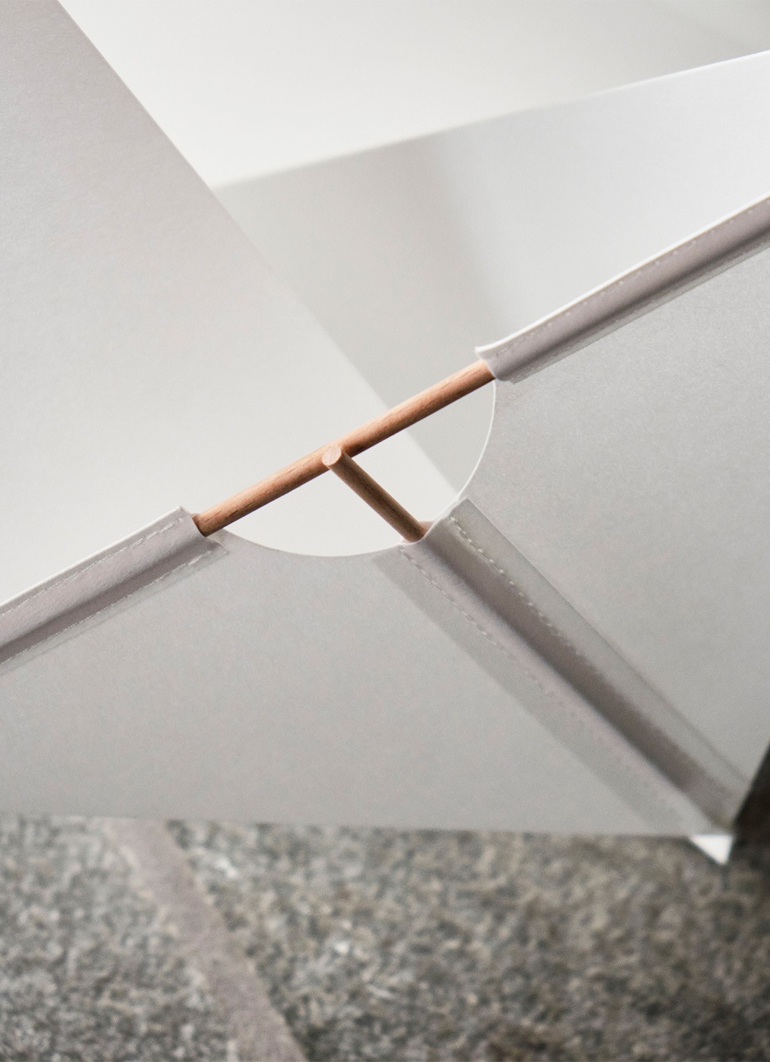 Hay Paper Cube vloerlamp 36 x 36 cm - detail 3 wit