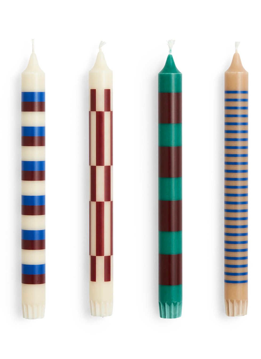 Hay Pattern Candle Crisp mix kaars set van 4 - voorkant undefined