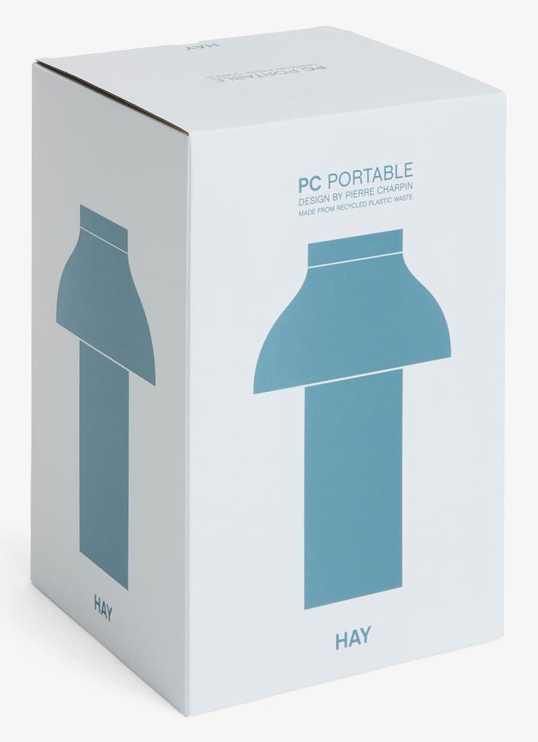 Hay Pc portable lamp no 2 - voorkant 3 lichtblauw