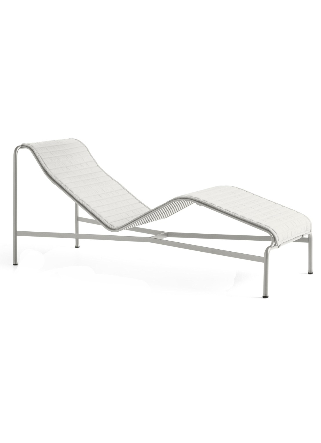 Hay Quilted kussen voor Palissade chaise longue - voorkant lichtgrijs