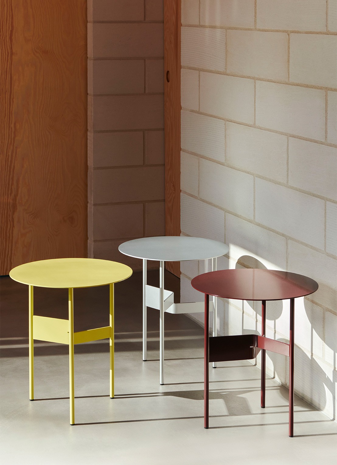 Hay Shim salontafel 45 cm - voorkant lichtgrijs