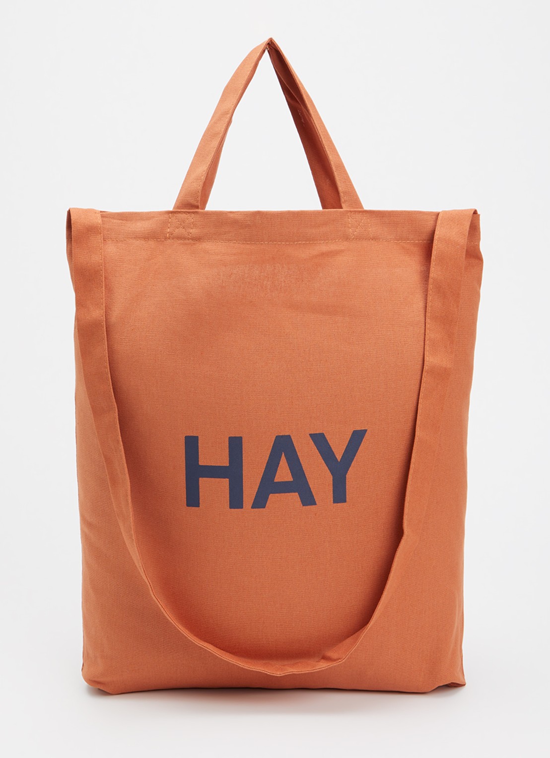 Hay Shopper met logo - voorkant 2 oranje