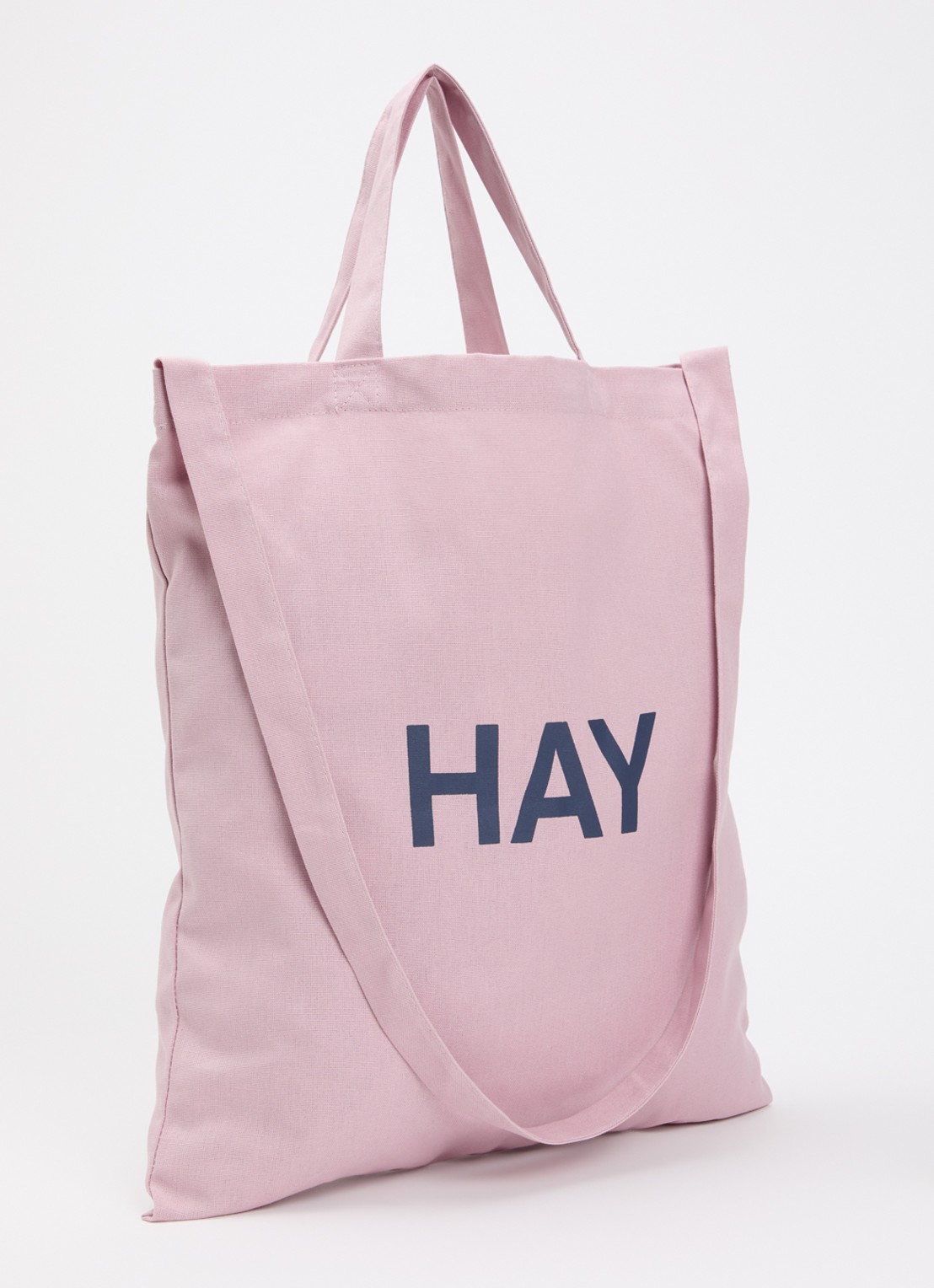 Hay Shopper met logo - achterkant 4 zalmroze