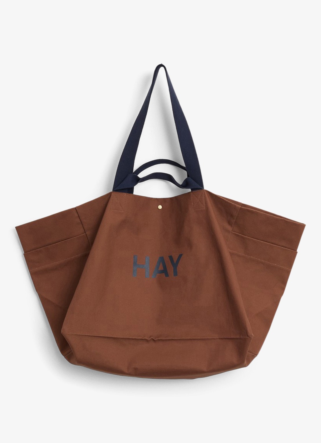 Hay Shopper met logo - voorkant bruin
