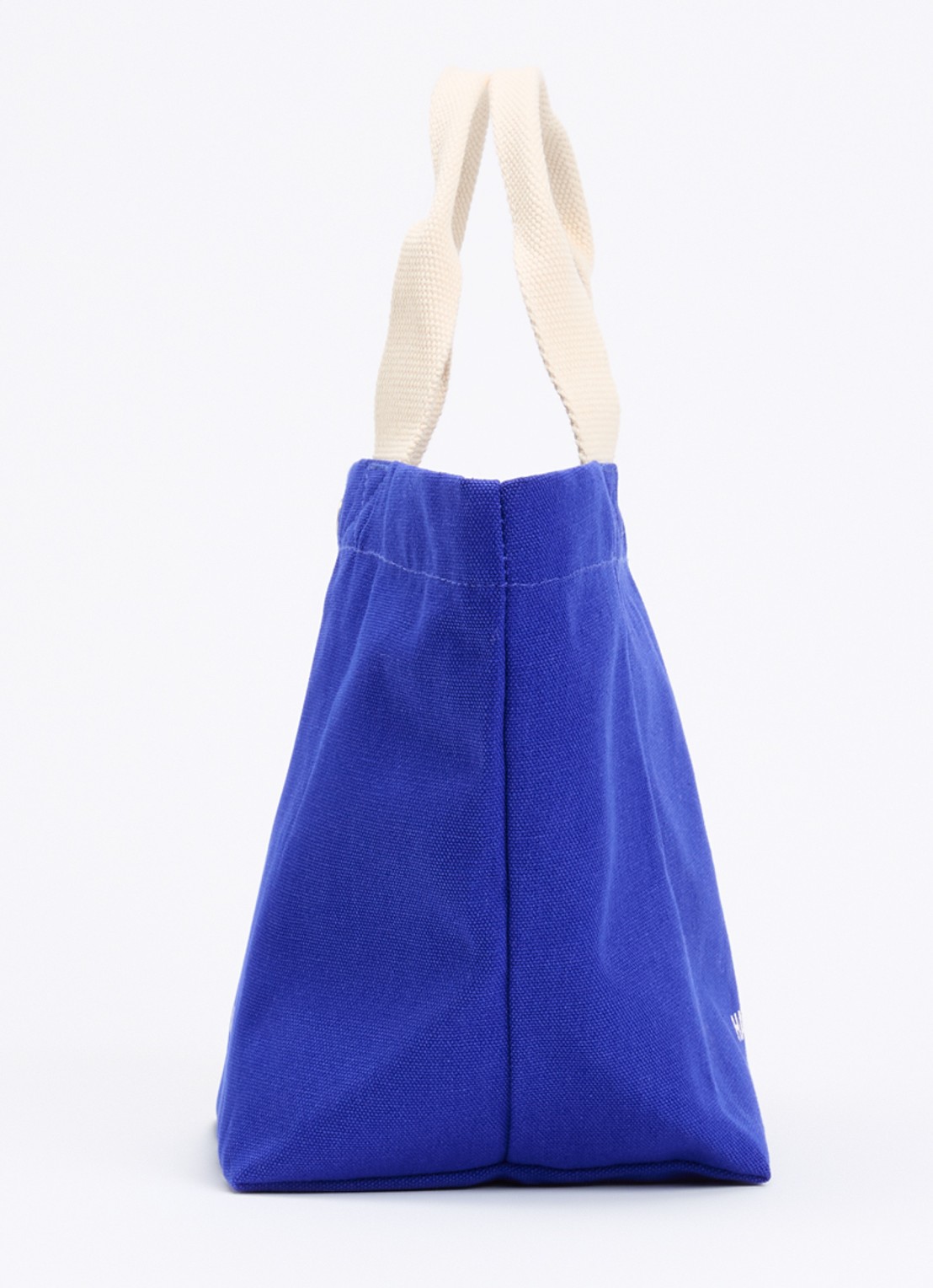 Hay Shopper met logo - detail 2 kobaltblauw