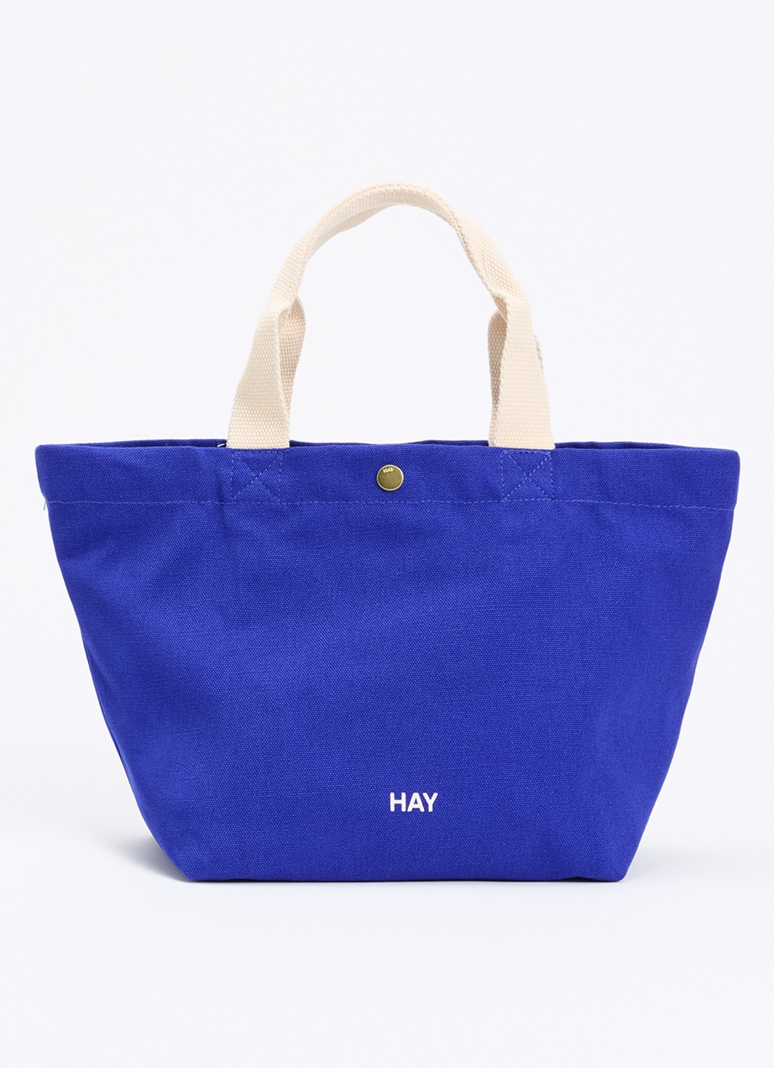 Hay Shopper met logo - voorkant 4 kobaltblauw