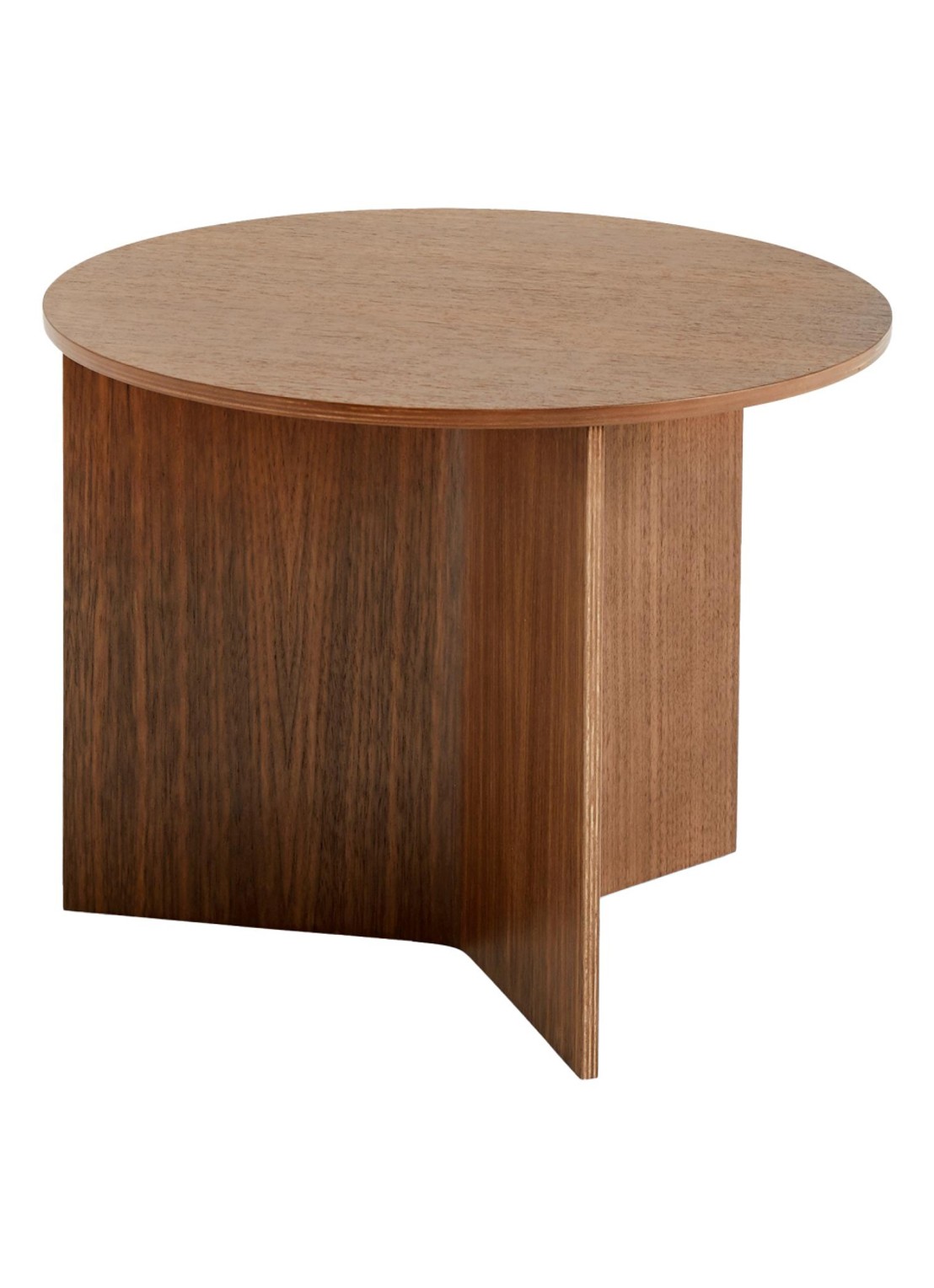 Hay Slit Wood bijzettafel  - voorkant bruin
