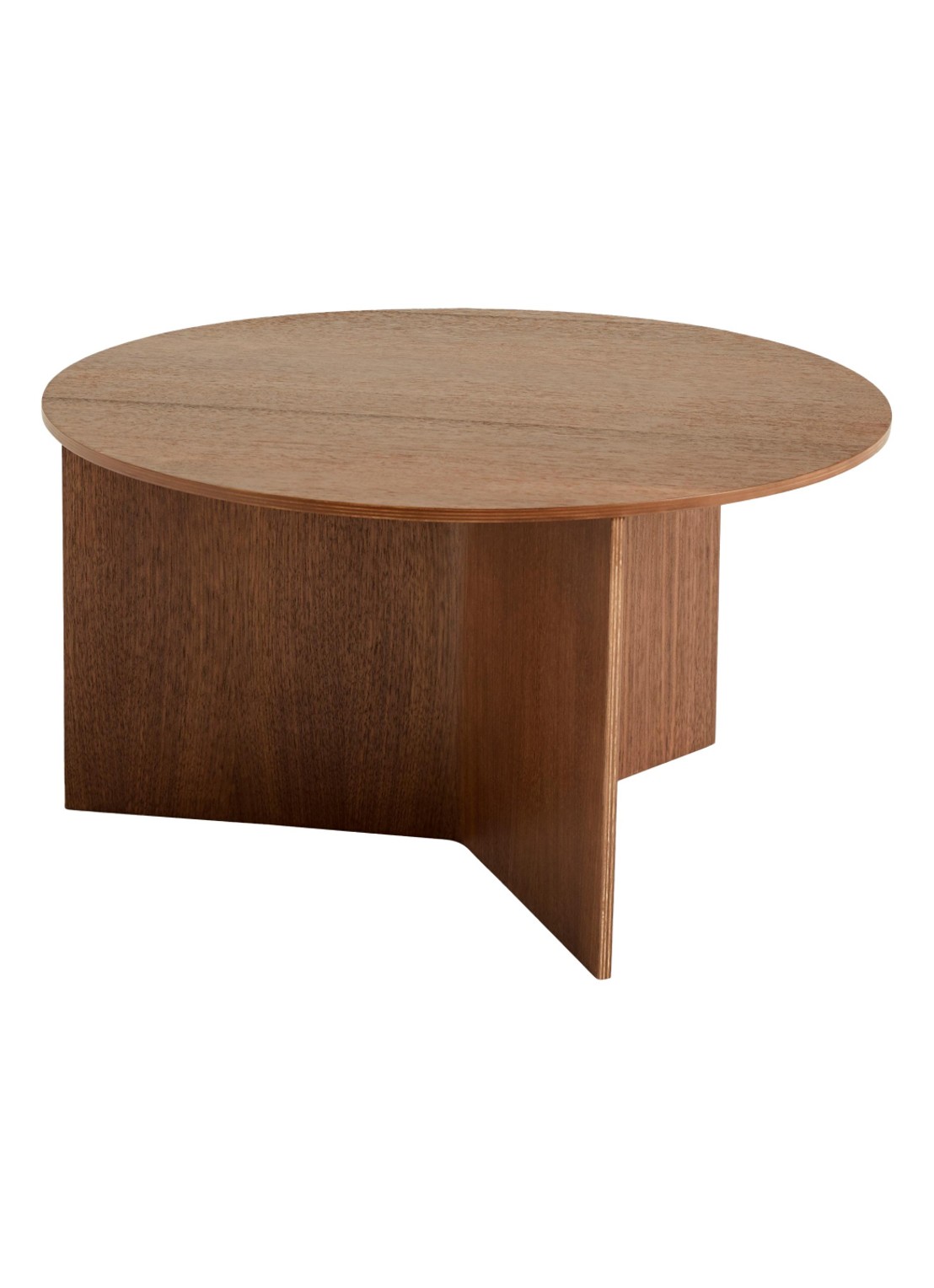 Hay Slit Wood bijzettafel  - voorkant bruin