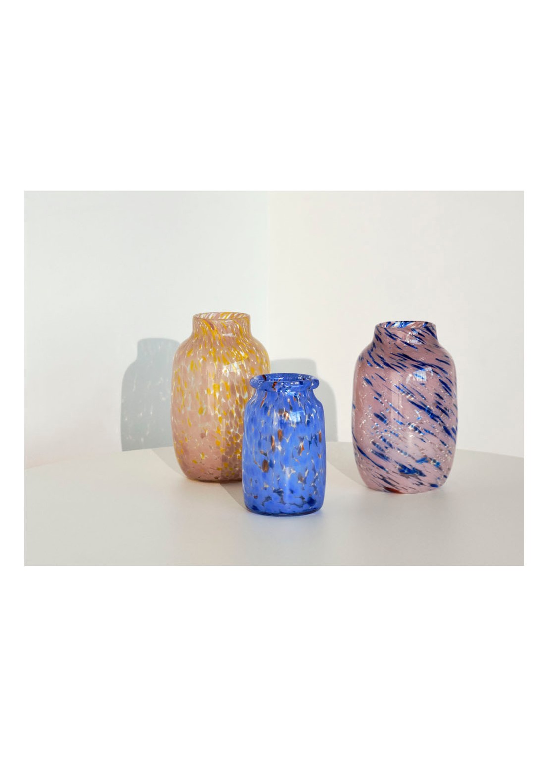 Hay Splash vaas medium 22,5 cm - detail 3 blauw