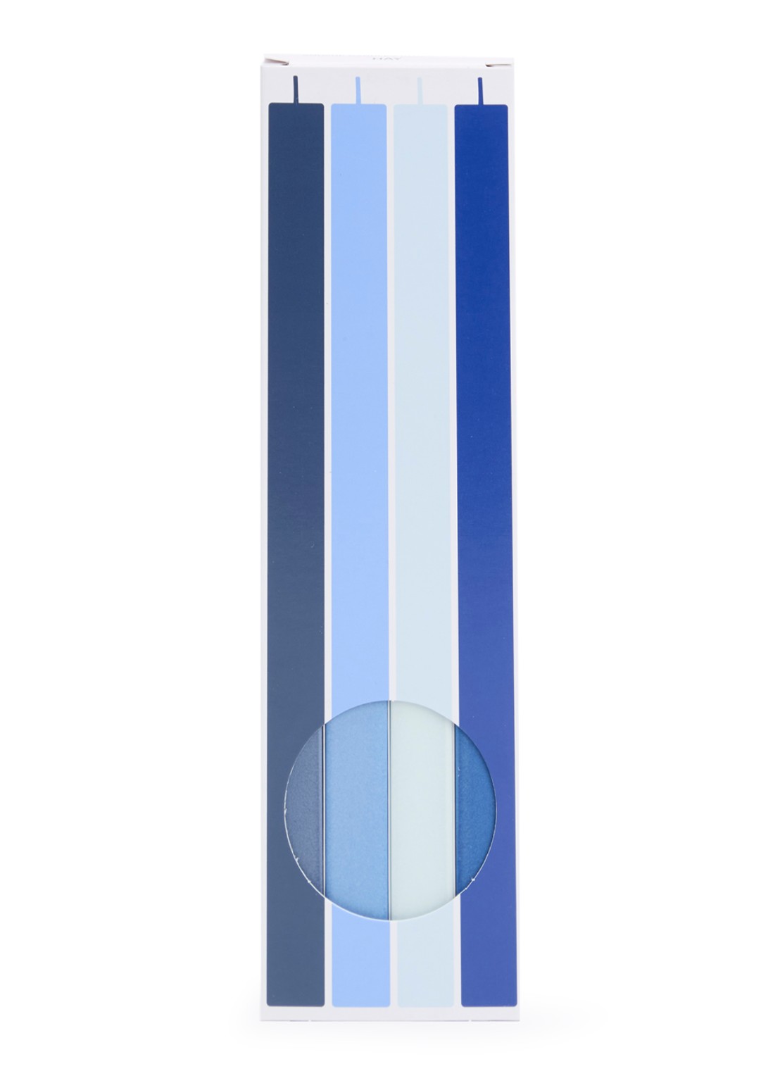Hay Square kaars set van 4 - voorkant blauw