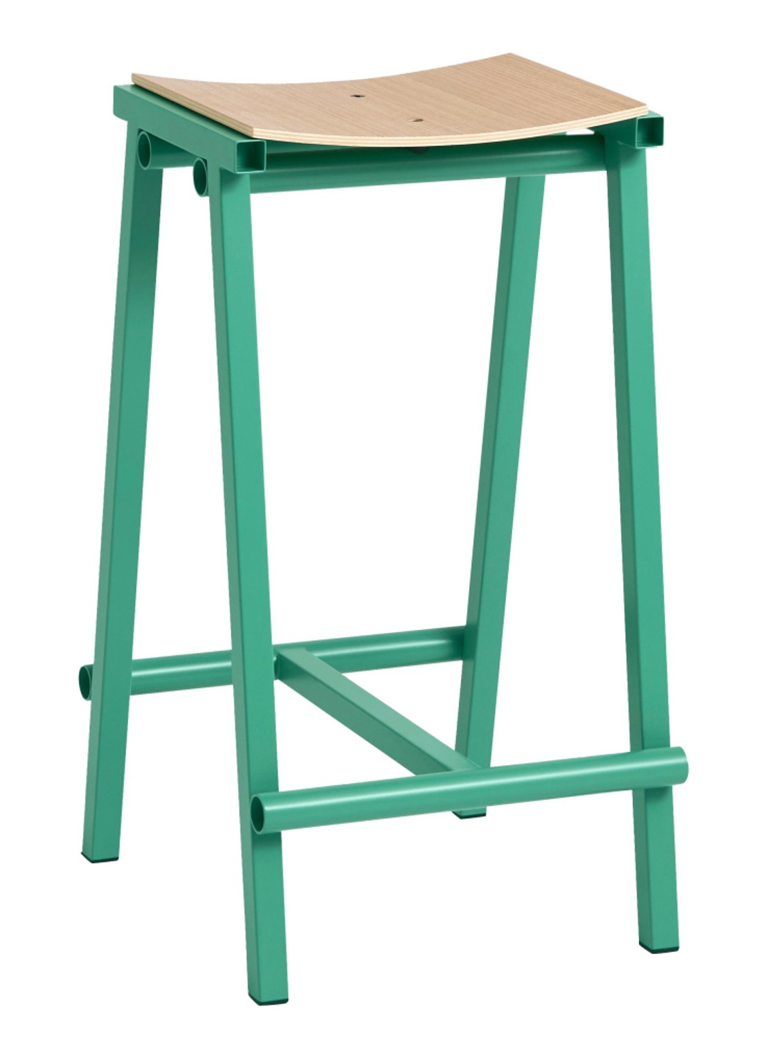 Hay Taburete 8 barkruk - voorkant groen