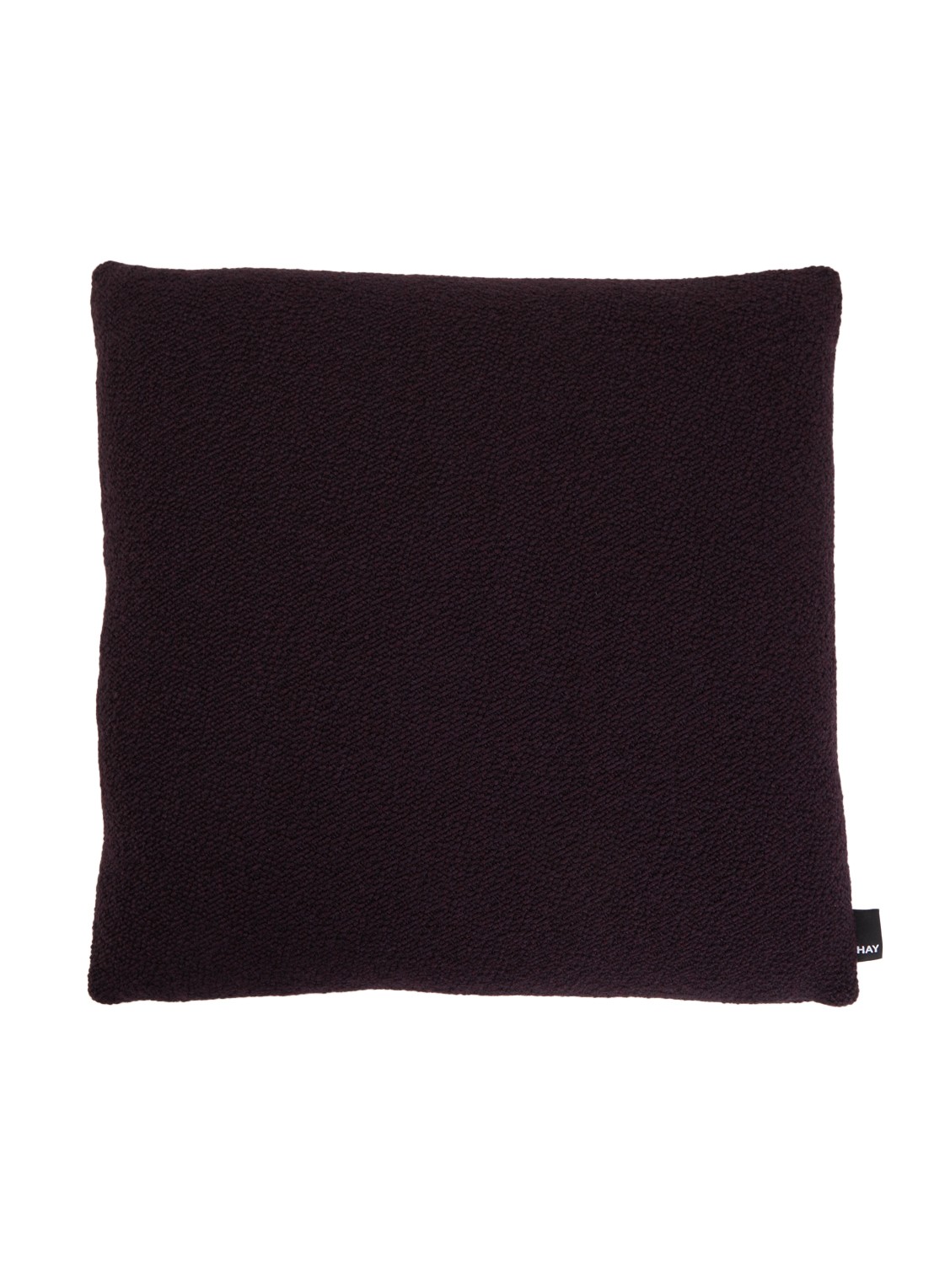 Hay Texture sierkussen 50 x 50 cm - voorkant aubergine