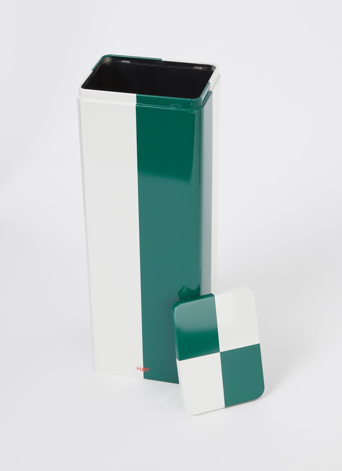 Hay Tin Container Slim blik - voorkant 2 donkergroen
