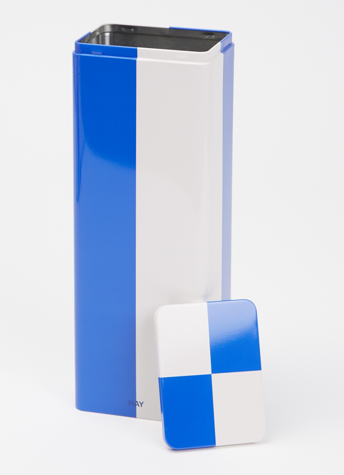 Hay Tin Container Slim blik - voorkant 2 blauw