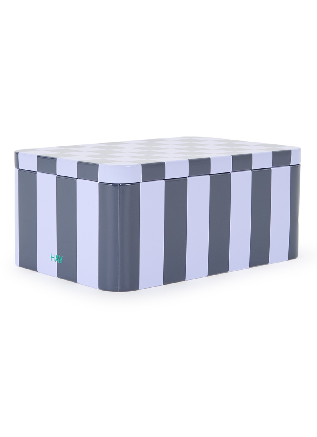 Hay Tin Container Small blik - voorkant 2 lichtpaars