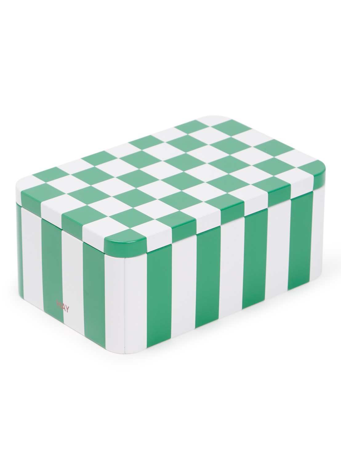 Hay Tin Container Small blik - voorkant groen