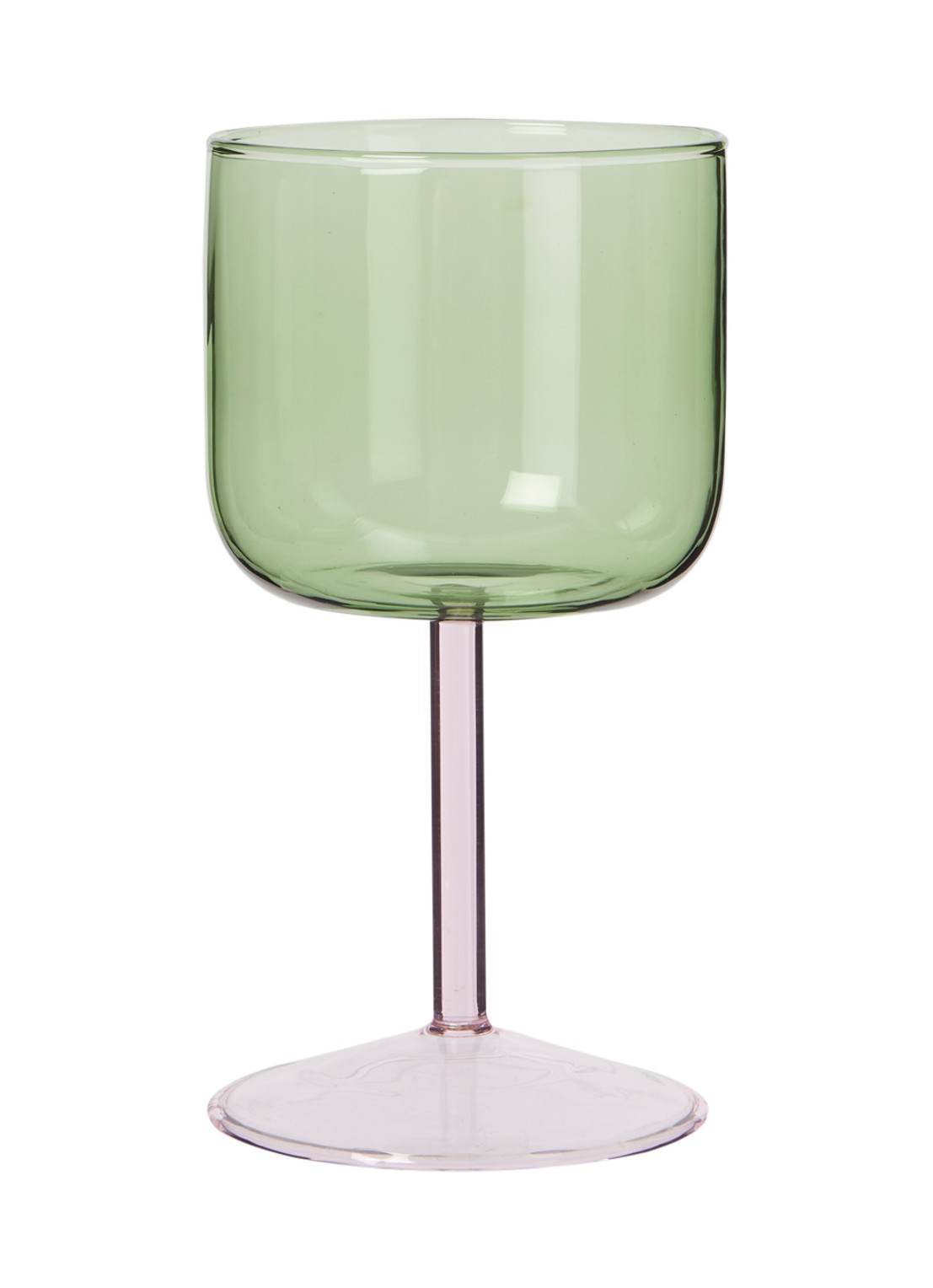 Hay Tint wijnglas 25 cl set van 2 - voorkant groen