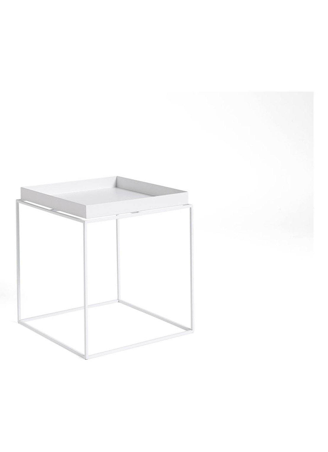 Hay Tray M bijzettafel 40 x 40 cm - voorkant wit