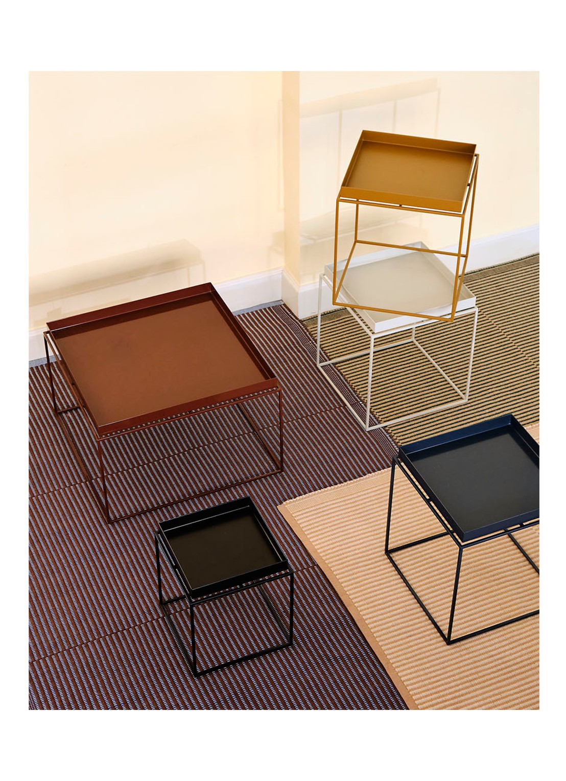 Hay Tray S bijzettafel 30 x 30 cm - voorkant 2 wit