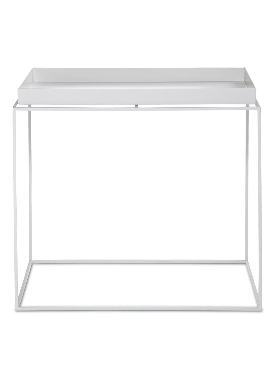 Hay Tray salontafel large 60 x 40 cm - voorkant wit