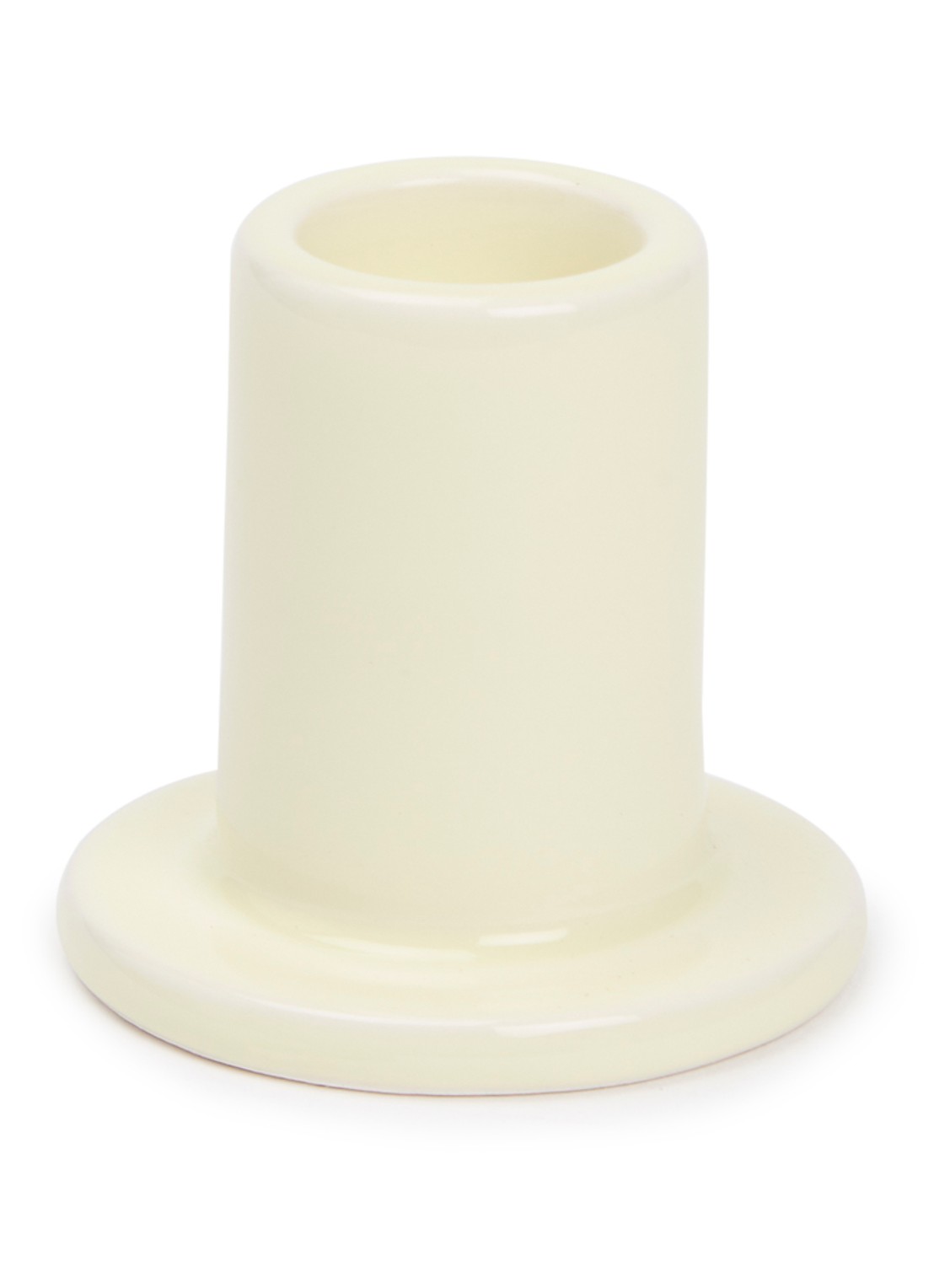 Hay Tube kandelaar 5 cm - voorkant lichtgeel
