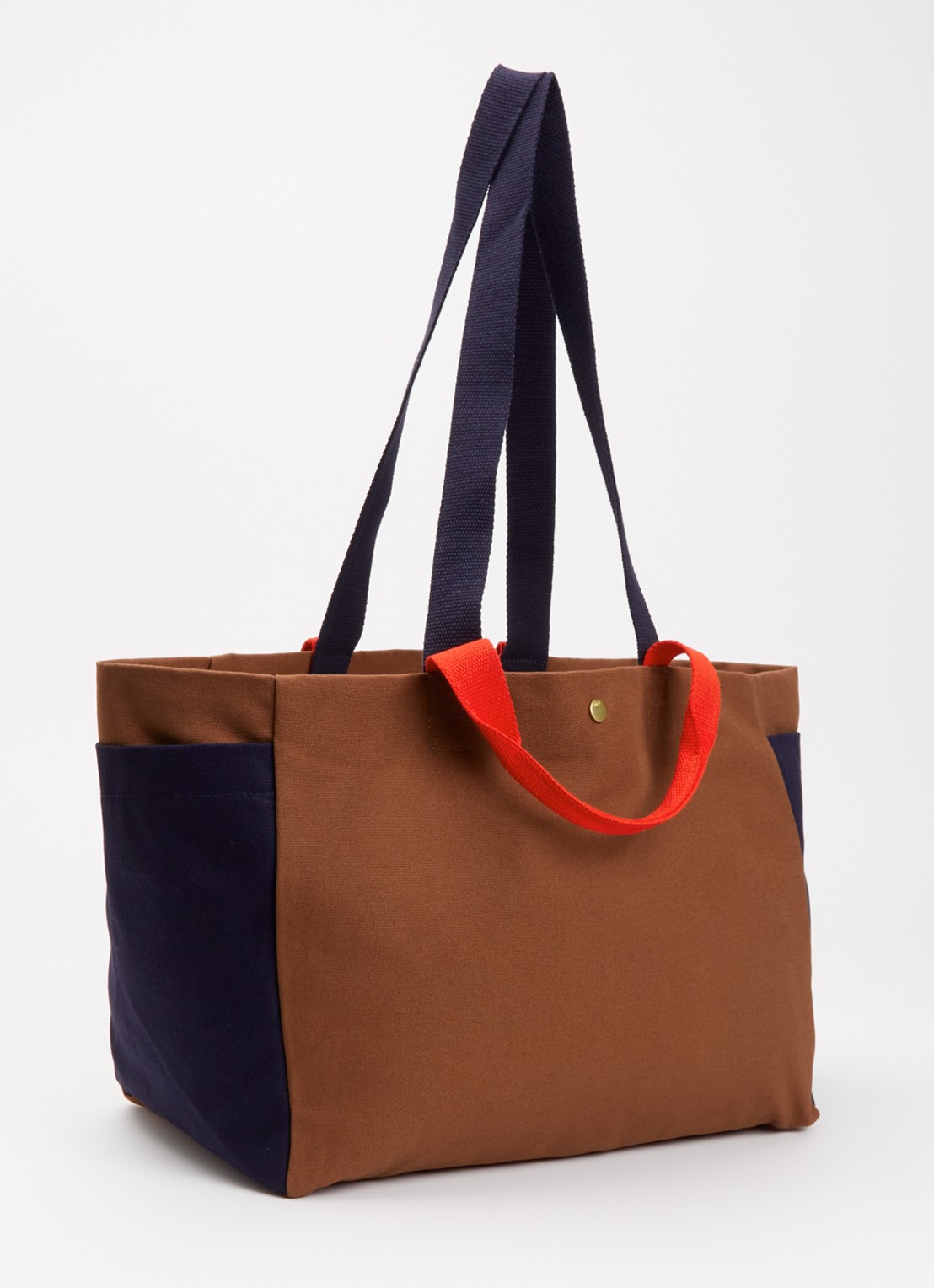 Hay Weekend Small shopper van canvas - achterkant 2 bruin